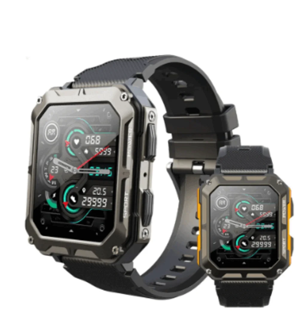 Smart Watch for Infinix Note 30  1.83 Inch Men Music BT Call Outdoor Sports Fitness Tracker Heart Rate Blood Pressure Smartwatch