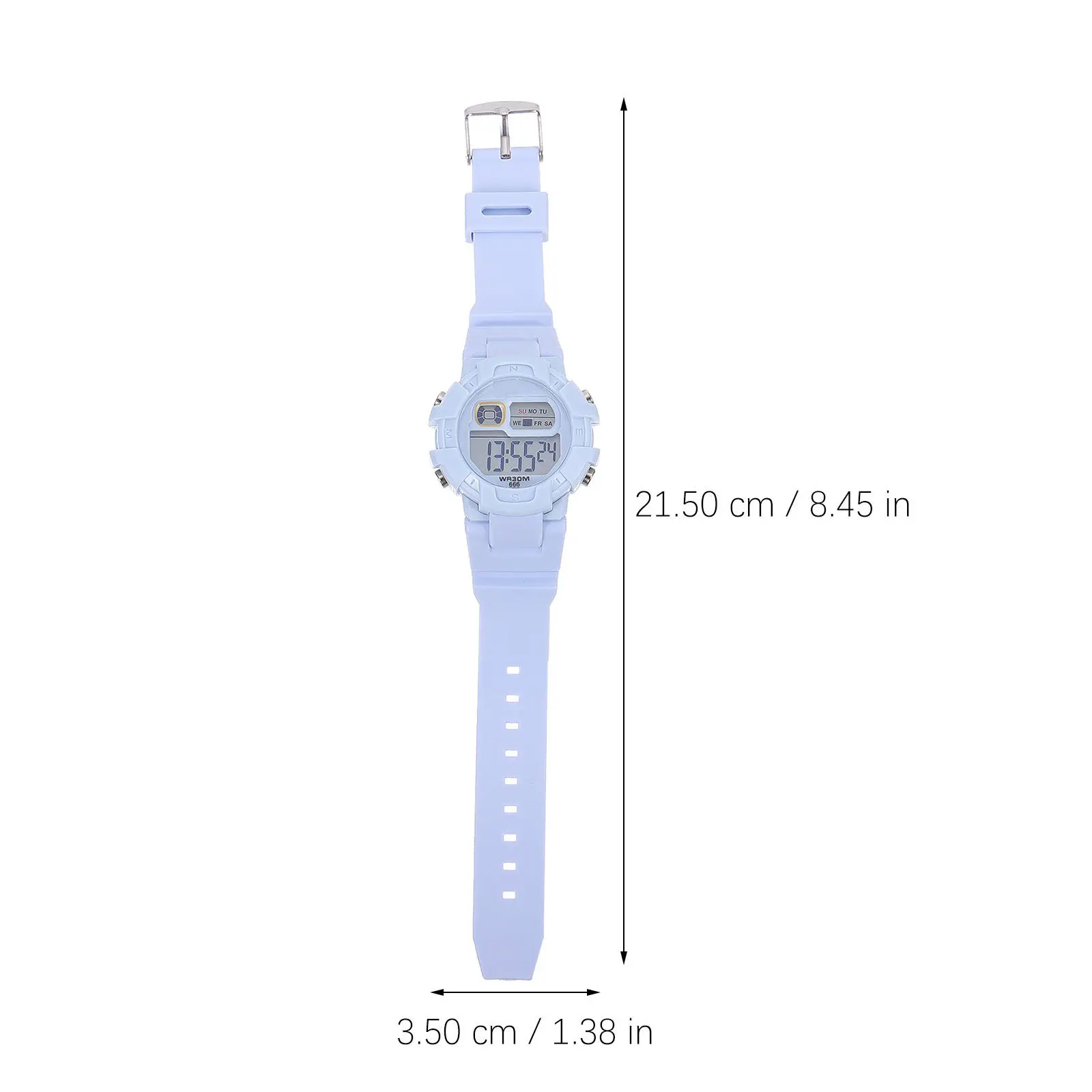 Digital Watch Waterproof Sports Electronic Wristwatch with Alarm Stopwatch Timer Luminous Calendar for Students