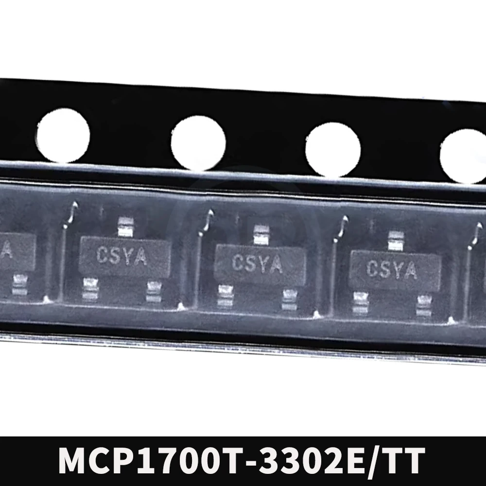(50 Pcs) MCP1700T-3302E/TT SOT-23 New Original Chip IC CS