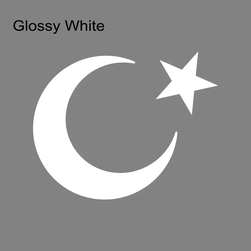 Turkse vlag maan en sterren auto sticker krasbestendig vinyl stickers vrachtwagen body bumper achterruit auto decoratie accessoires