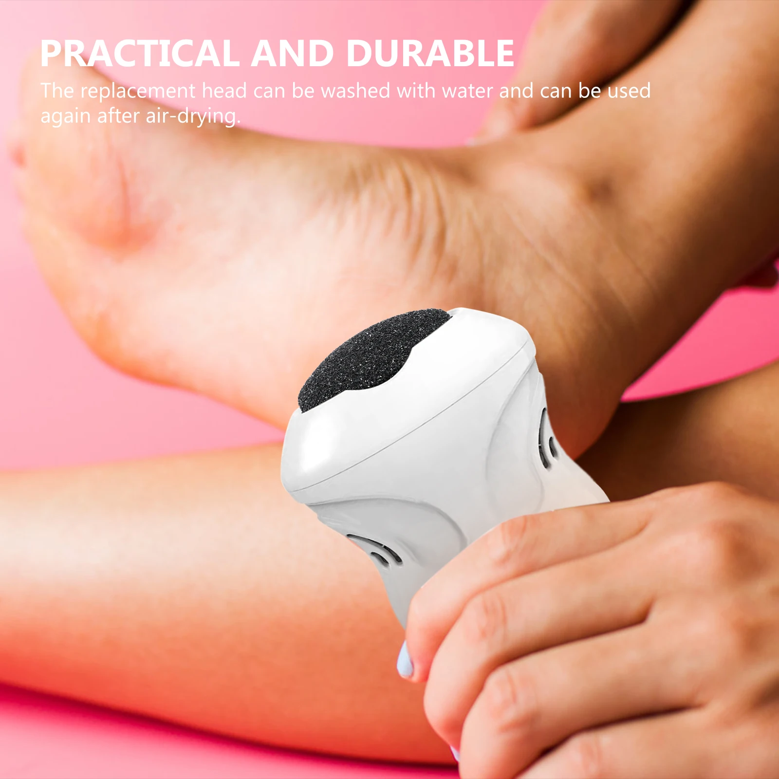 

10pcs Electric Foot File Replacement Heads Black Grey 5 Each Durable Nail Tools Pedicure Supplies Efficient Callus Remover