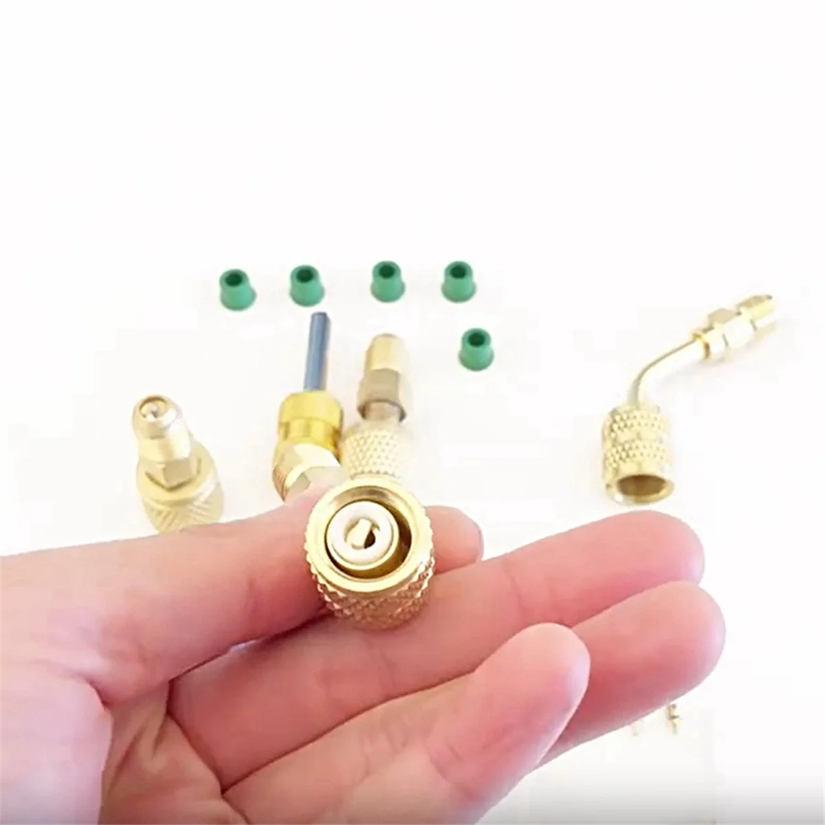 Kit d'adaptateur R410 en métal, Mini pompe à vide divisée, connecteur de convertisseur R410 robuste, adaptateur Durable 1/4SAE à 5/16SAE