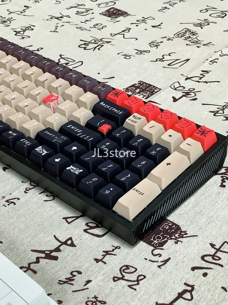 Sublimation PBT keycap 157 keys personalized customized girls special mechanical keyboard cap female calligraphy