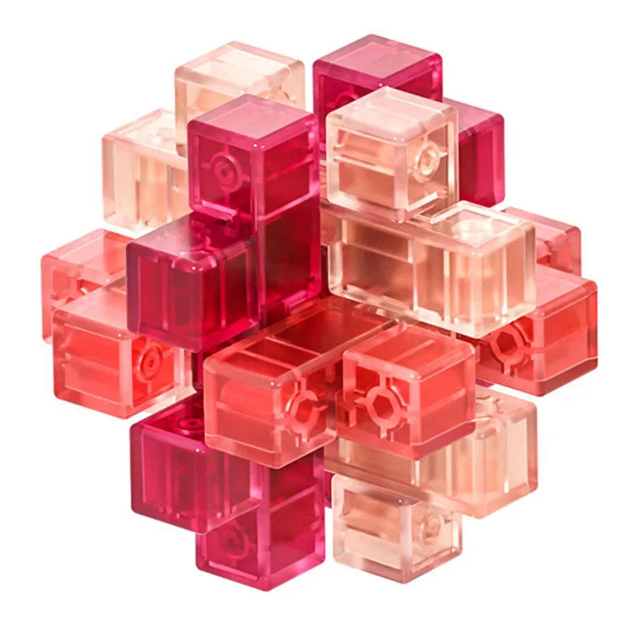 Qiyi  LuBan Lock Kong Ming Lock  IQ Brain Teaser Puzzles Game Toy for Kids Children Montessori 3D Puzzles Game Unlock Toys