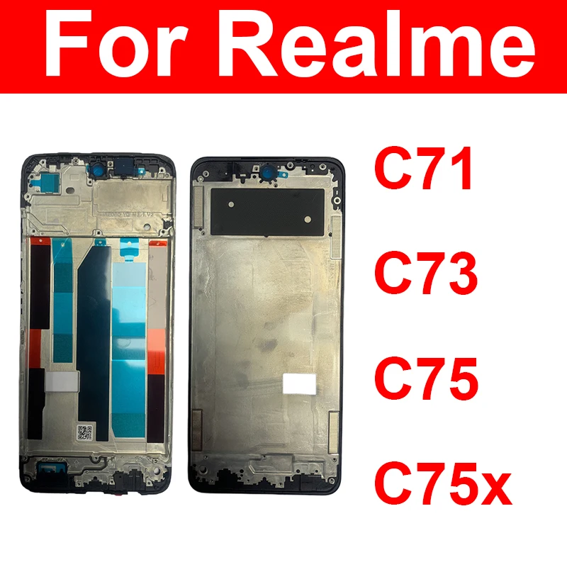 para-realme-c71-c73-c75-c75x-4g-5g-nova-tampa-frontal-do-lcd-suporte-da-carcaca-do-lcd-aro-e-pecas-de-reparo-flexiveis