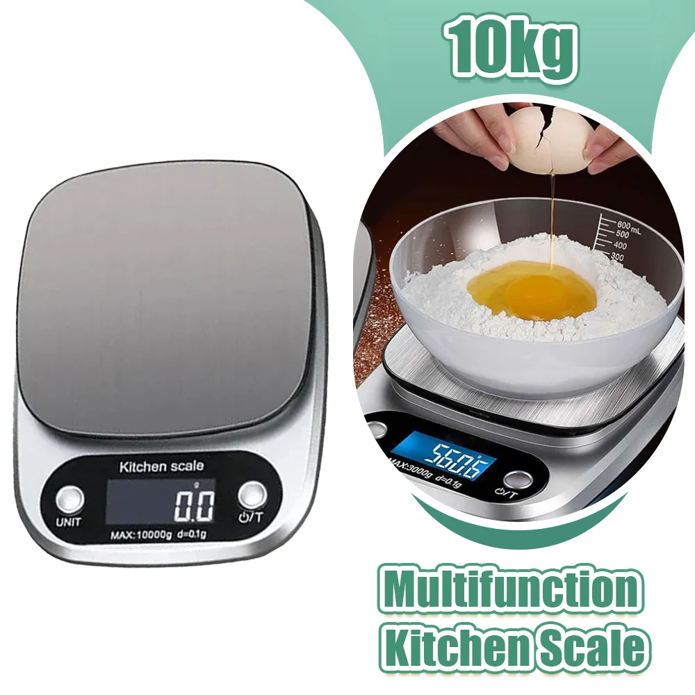 High Precision Kitchen Scale 10kg Electronic Jewelry Food Baking Scale Multifunction Measuring Tool Electronic Scale Lcd Display