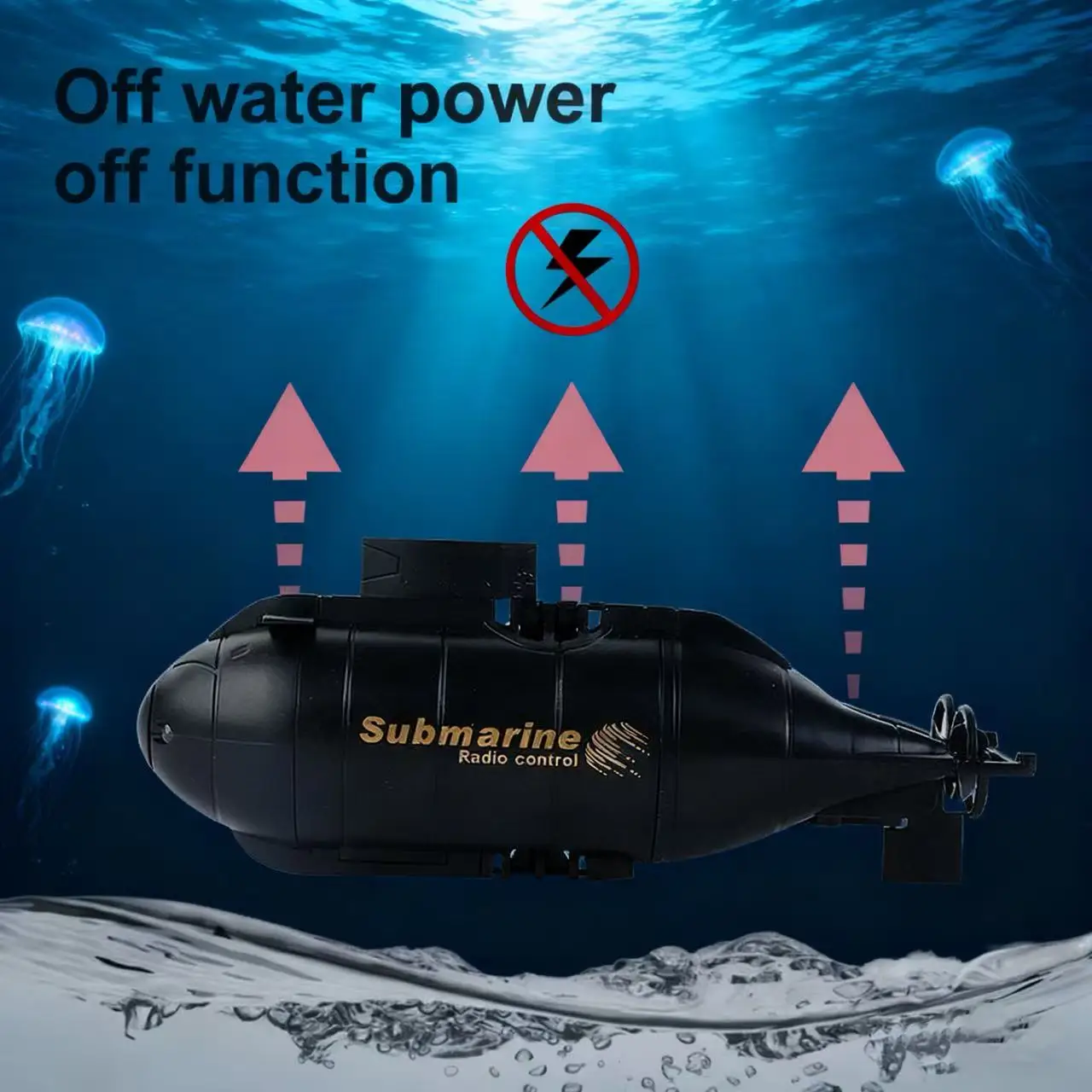 Niño niños regalo de cumpleaños lancha submarina barco simulación Mini barco modelo de buceo eléctrico Control remoto juguete impermeable