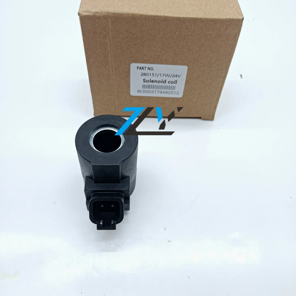 280151 24V 17W Solenoid Valve Coil suitable for EC140B EC160B EC210B EC240B EC290B EC360B EC460B Excavators