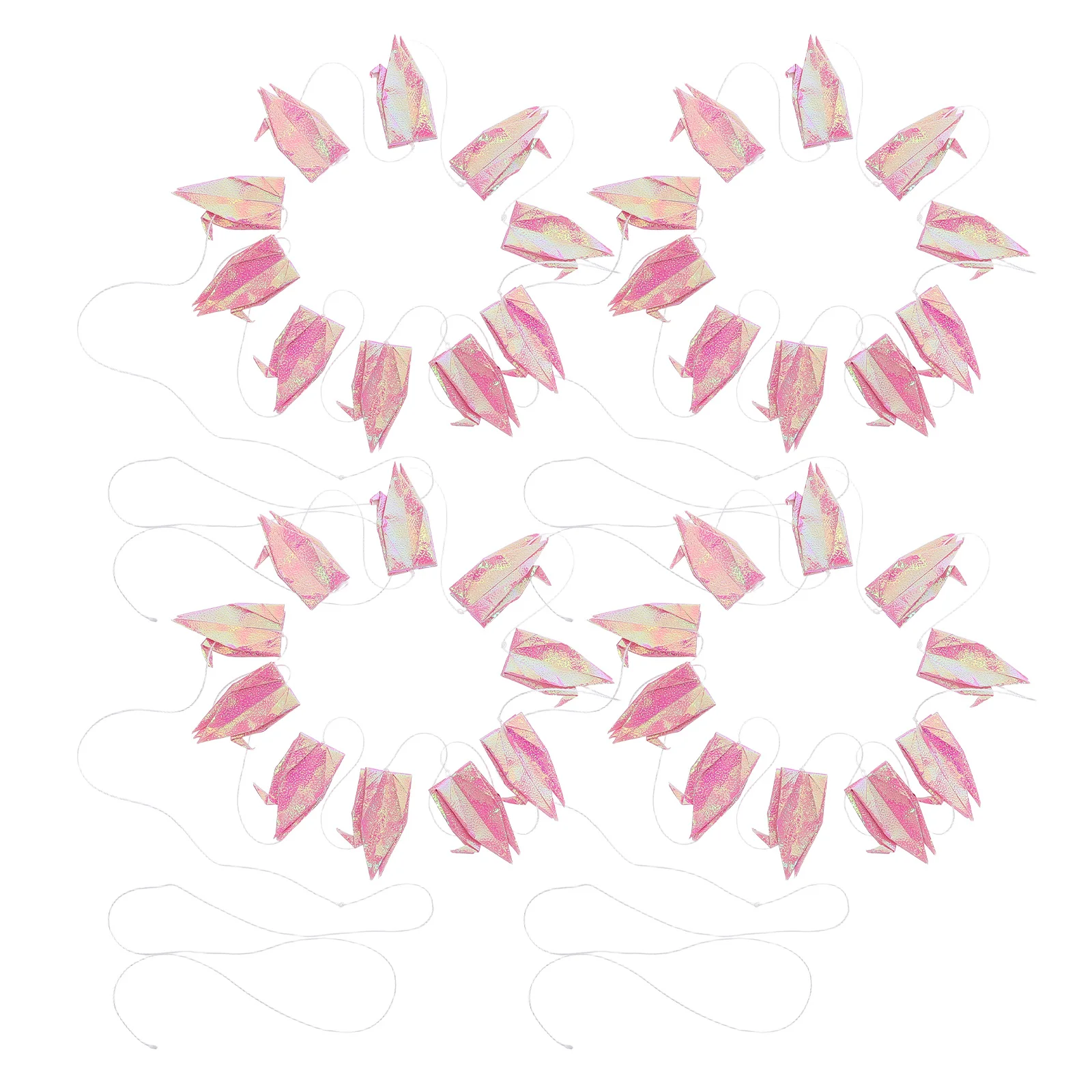 

4Pcs Waterproof Origami Paper Crane Decorations Handmade Wedding Party Entrance Props Photo Booth Photography Background Props