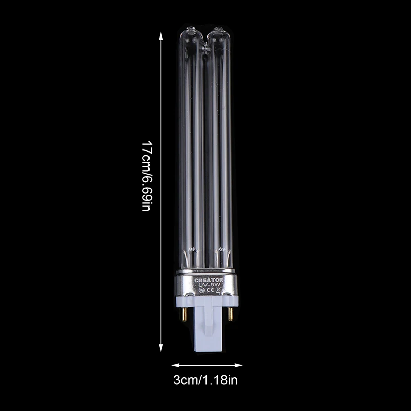 Tube de rechange d'ampoule de lampe UV de rechange 9w pour Hw-303b 304b 404b Jup-01 filtre de cartouche UV Cf400uv Cf500uv G23 2 goupilles