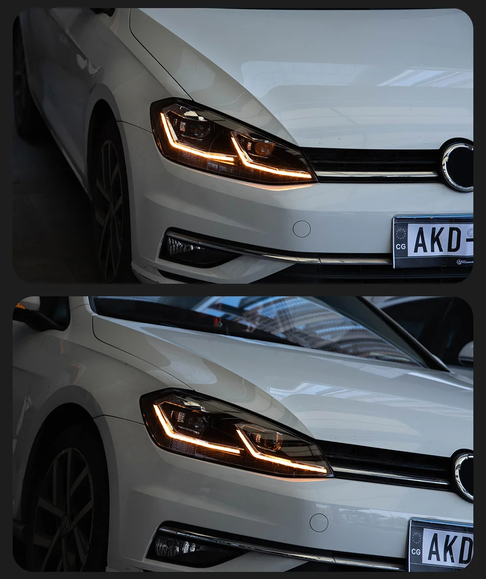 Suit for 2018-2020 model year Volkswagen Golf 7.5  R-line LED headlight turning lights
