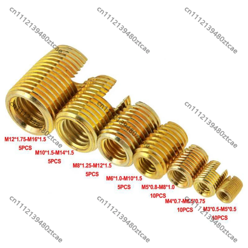 

116Pcs Thread Repair Kit Self Tapping Wire Insert Tool Set Metal Thread Restoration Tools with Housing