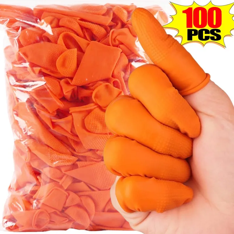 Disposable Latex Finger Cots High Elastic Non-slip Anti-static Fingertips Protector Gloves for Industry Cleaning Fingertip Glove