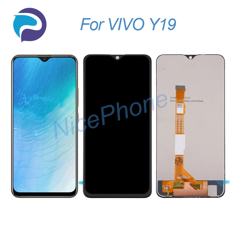 

ДЛЯ VIVO Y19 LCD дисплей кодирующий преобразователь сенсорного экрана в сборе Замена 6,53 "1915 для VIVO Y19 экран LCD