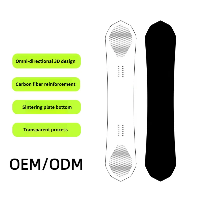 

Customized Transparent Process 3D Veneer Advanced Pointed Wild Eco-Friendly Poplar Wood Core Reinforced Sandwich Snowboard