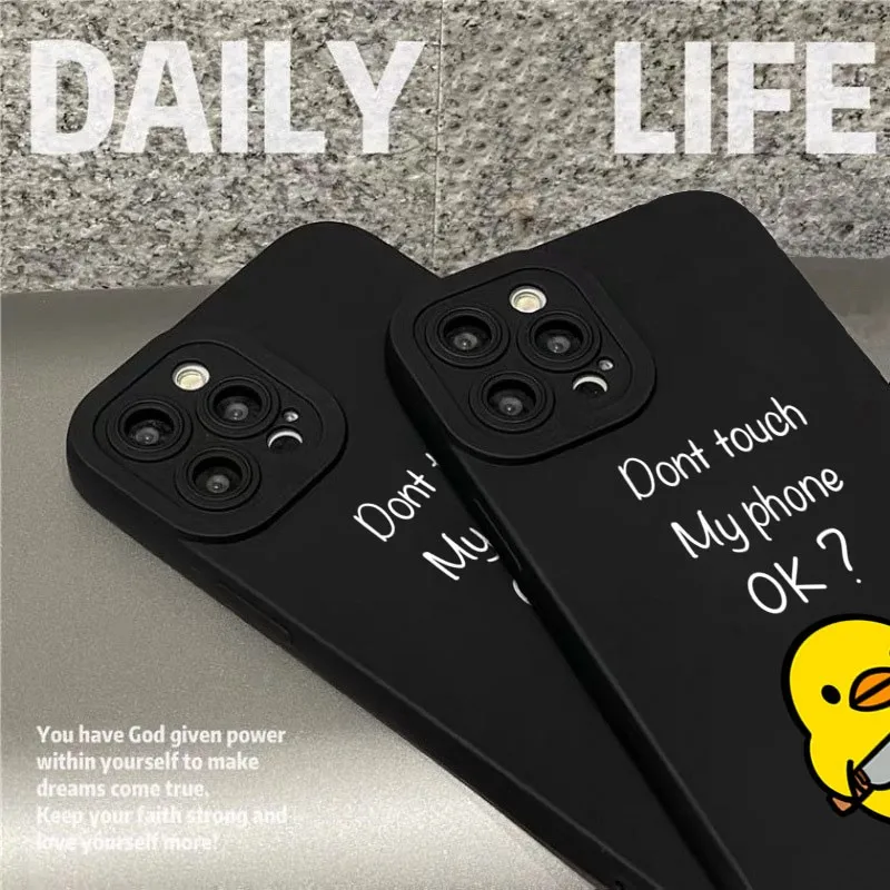 Bonito dos desenhos animados pato caso de telefone para xiaomi redmi a3 a2 a1 14c 13c 12c 10c 9t nota 14 13 12s 12 11 10 9s pro plus 4g 5g capa traseira