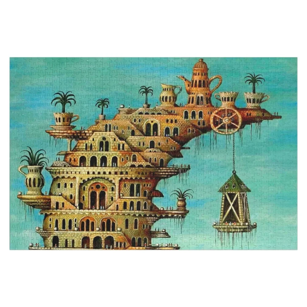 Pintura abstrata Jigsaw Puzzle, Nome De Madeira, Nome, Nome De Madeira, Vintage, Vivendo na Lua