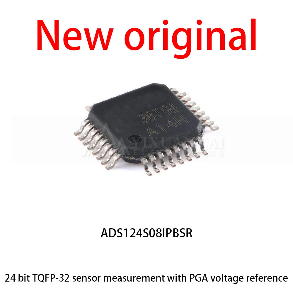 

5Pas Lpt/ New original ADS124S08IPBSR TQFP-32 sensor measures and has a 24 bit PGA voltage reference