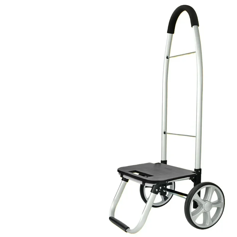 Shopping cart, folding trolley  elderly shopping home pickup courier trailer travel handicap helper