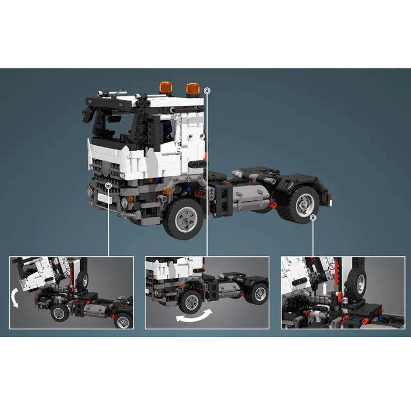 MOC-246377 รถบรรทุกต่อสร้างแบบคลาสสิก รุ่นใหม่ ชุดตัวต่อ 2079 ชิ้น ของเล่นเด็กผู้ชาย ของขวัญวันเกิด