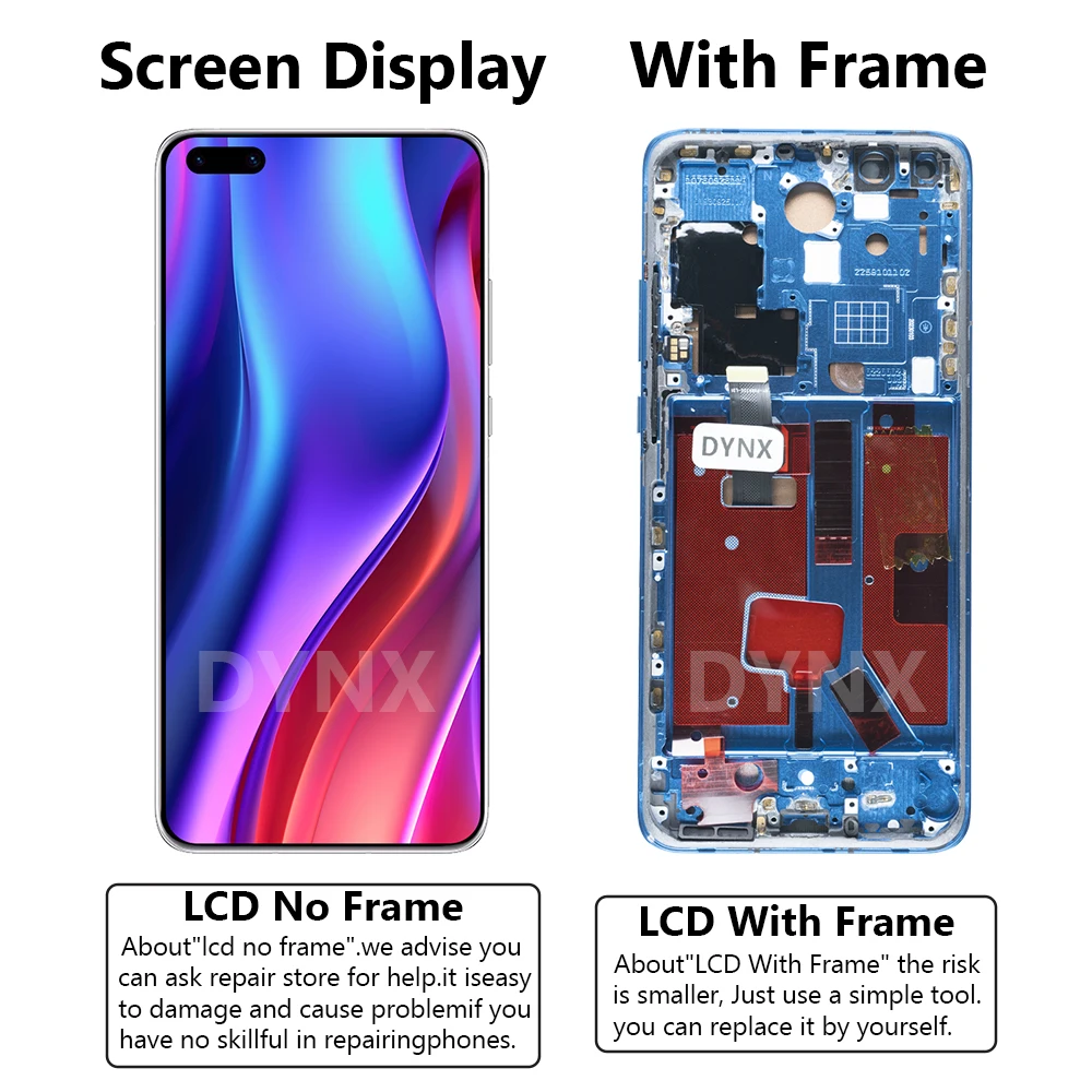 AAA+++ Tested 6.58\'\' Display Replacement For Huawei P40 Pro LCD Touch Screen Digitizer Assembly For Huawei P40Pro Repair Parts