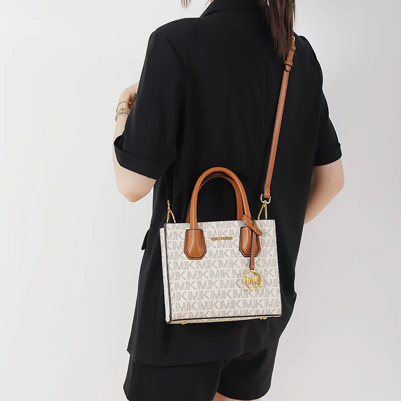 Tas Kotak Vintage 2025, Tas Selempang Mewah untuk Wanita, Tas Jinjing Klasik, Tas Minimalis untuk Siang dan Malam, Bertekstur