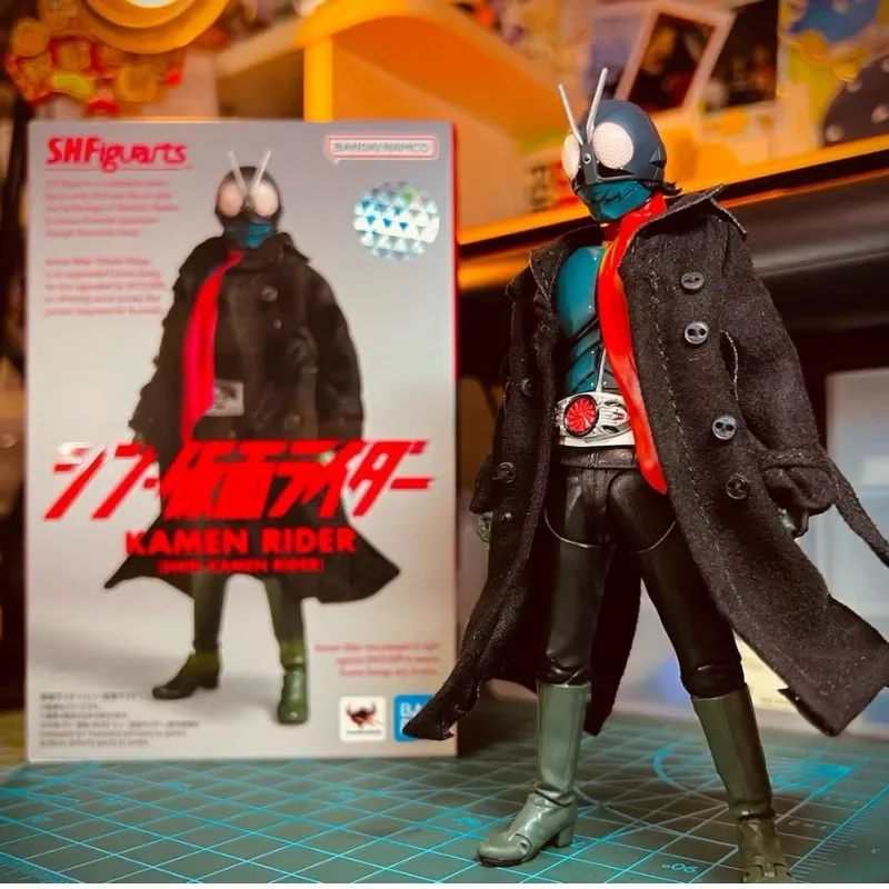 

Original Bandai Spirits S.h Figuarts Shf Shin Kamen Rider No. 1 Coat Anno Hideaki Anime Model Figure Collection Action Kidstoys