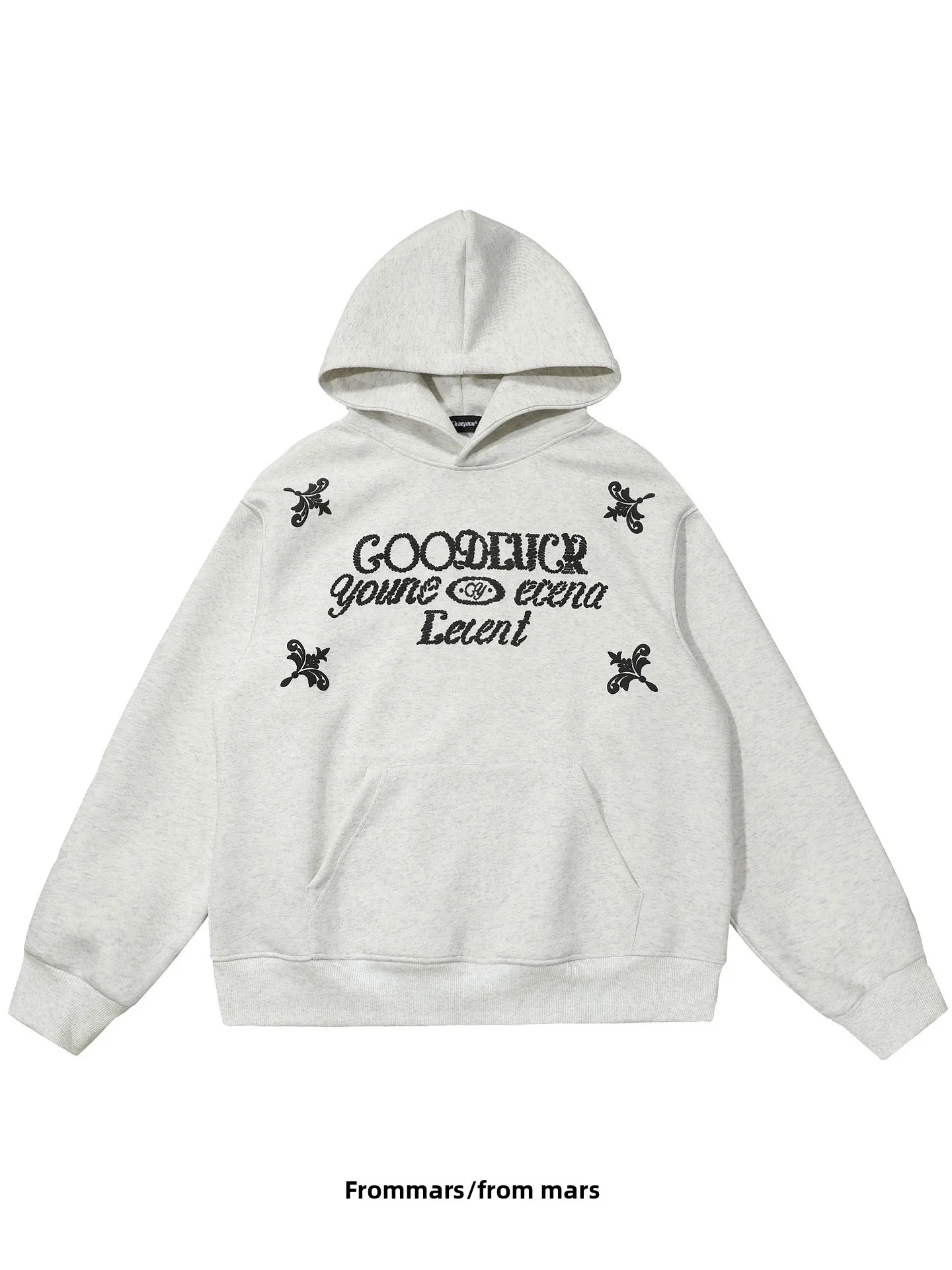 

Свободная толстовка с капюшоном в уличном стиле с вышивкой букв, повседневная модная дышащая модель с длинными рукавами для осени и зимы