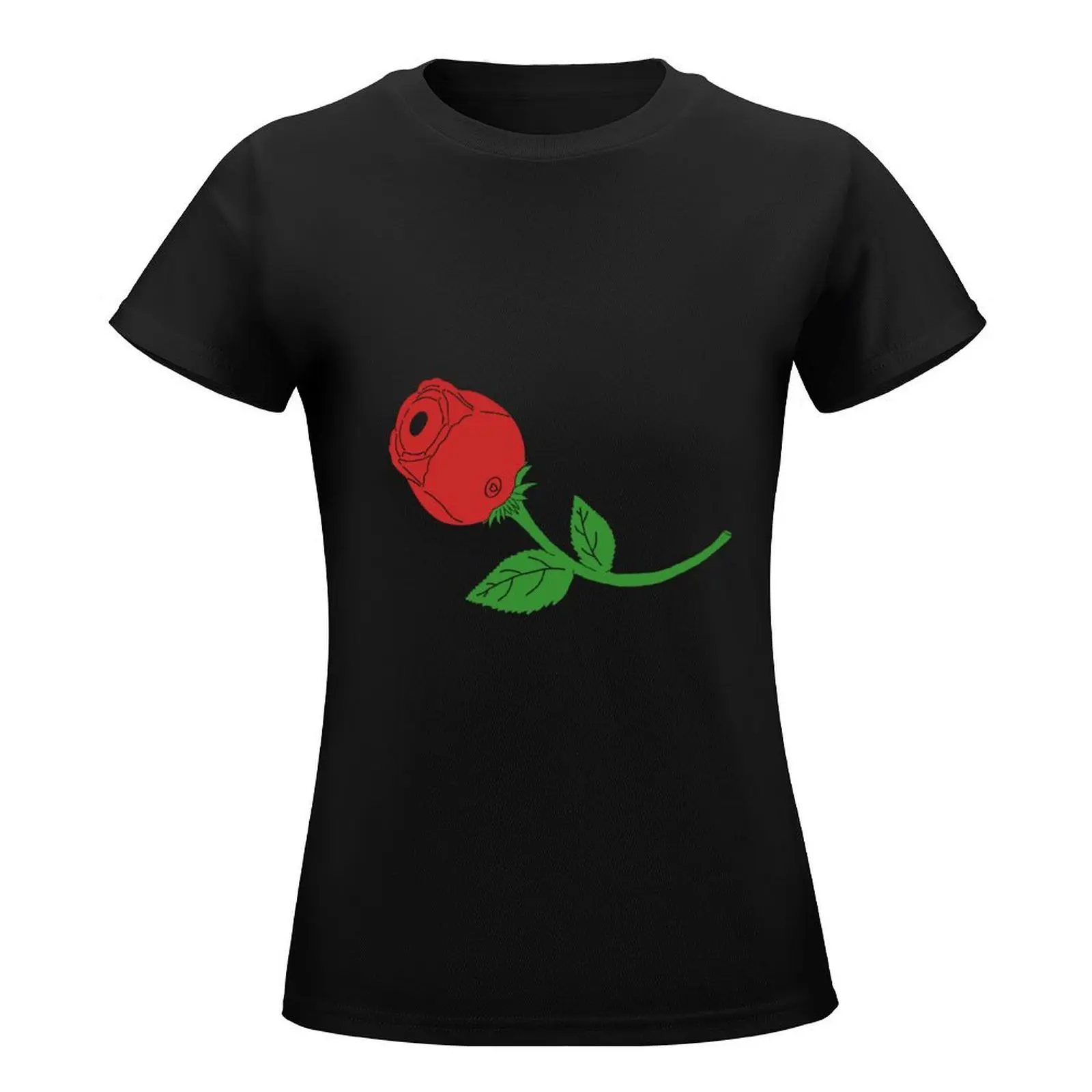 Rose toy T-Shirt cute tops anime clothes blacks cute clothes Top Women