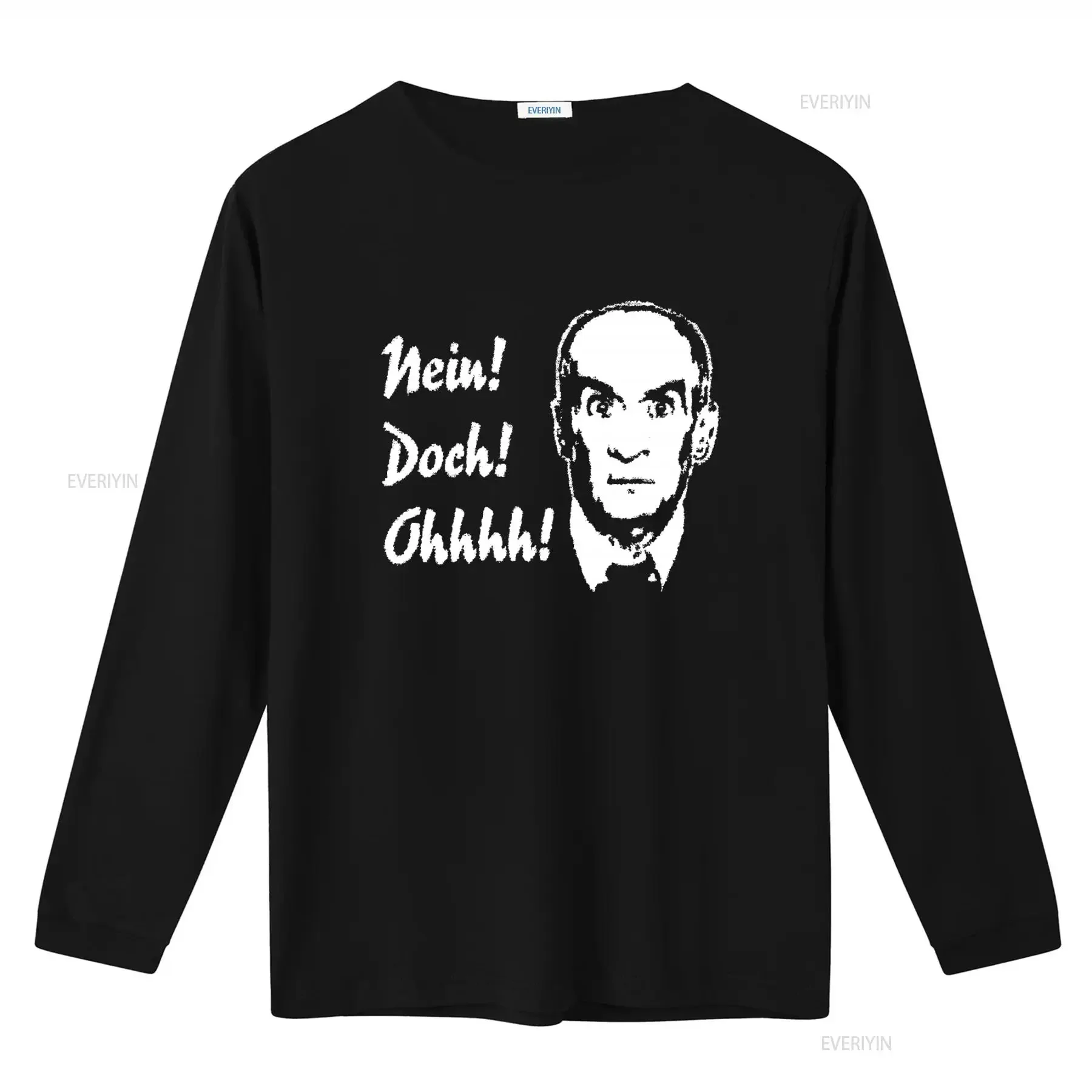 Louis de Funes T Shirt Size M with Funny Print 'Nein Doch Ohhhh ' vintage Washed Versatile Breathable streetwear graphic image 2