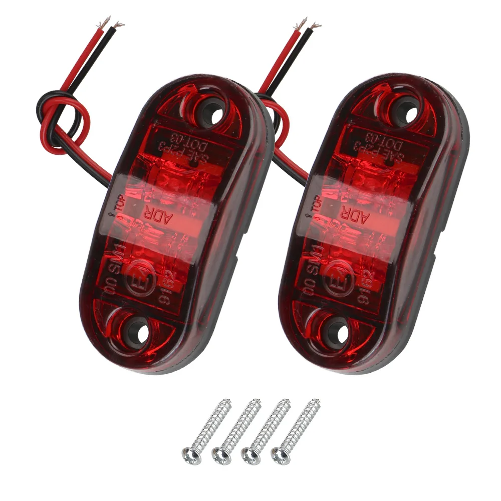 12V 24V Trailer Truck Position Clearance Lights LED Side Marker Lamp Taillight Turn Signal Brake Parking Warning Car Accessories
