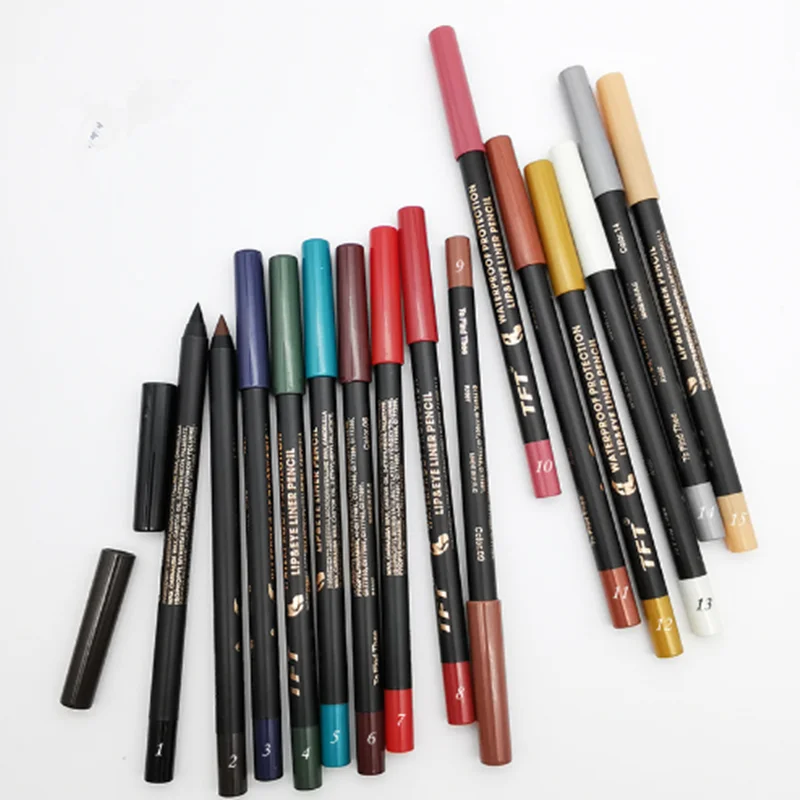 TFT new color eyeliner pen waterproof non halo dye pearlescent glue pen Lying silkworm eye shadow pen lipliner waterproof non ha