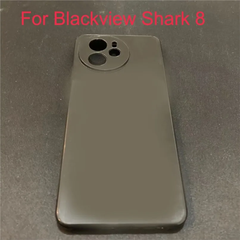 Black Soft TPU Case Guard On For Blackview Shark 8 Shark8 Silicone Thin Slim Back Cover Shell Protector Shield