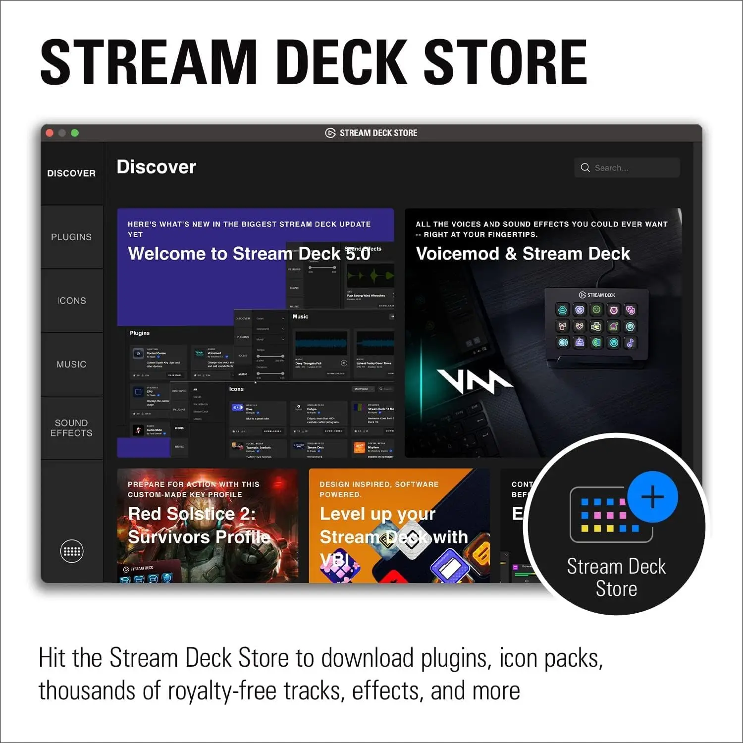 وحدة تحكم Elgato Stream Deck MK.2 Studio 15 مفتاحًا ماكروًا تعمل في التطبيقات والبرمجيات مثل OBS تعمل مع Mac والكمبيوتر الشخصي