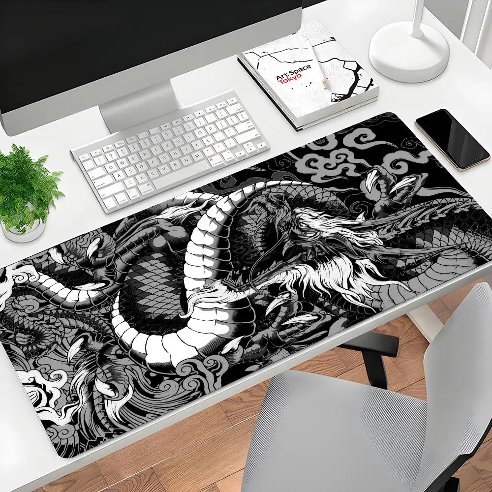 

Large mousepad Japanese anime Dragon mouse pad cloud and cat cute Mouse Mat Computer Office Accessories Desk Mat rubber non-slip