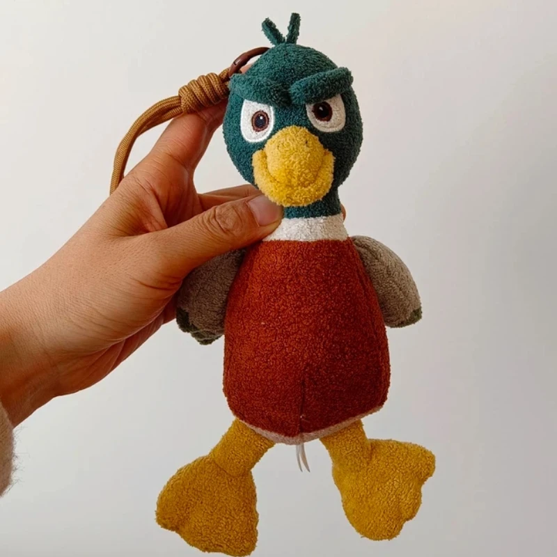 Brinquedo de pelúcia pato bonito boneca dormir travesseiro pingente boneca menina presente aniversário pele macia amigável requintado dos desenhos animados encosto