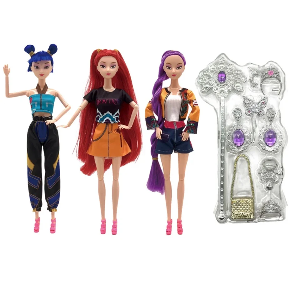 

Фигурка персонажа KPop Devil Hunter-NEW Hot Demon Hunters Action Figure DollToy Rumi Mira Zoey Sussy Bjd Dolls для фанатов Подарки