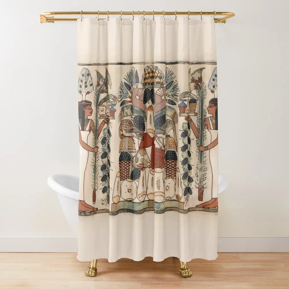 

Offering table with two tree goddesses Shower Curtain Bathtub For Bathrooms Curtain