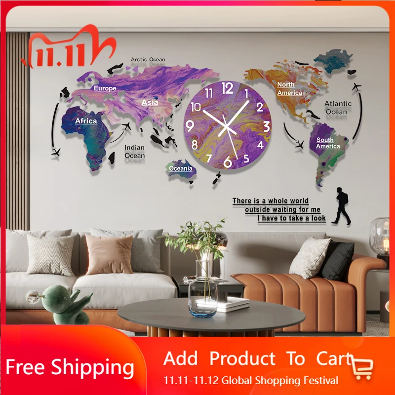 

Aesthetic Fashion Wall Watch Digital Interior Kitchen Aesthetic Bedrooms Wall Clocks Design Design Reloj Pared Room Decorations