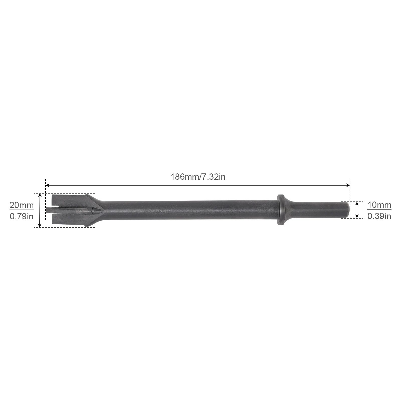 Cincel de martillo de aire de alta resistencia, cabezal de impacto de aire para eliminación de hoja de hierro/eliminación de oxidación, cincel de