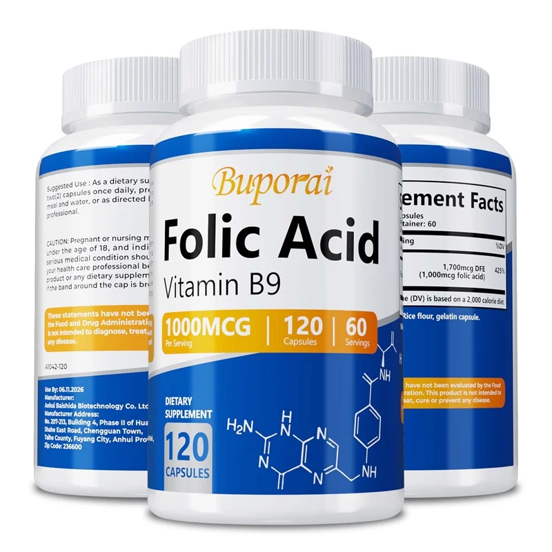 

Folic Acid - Brain and Digestive Function, Liver Support, Healthy Nervous System