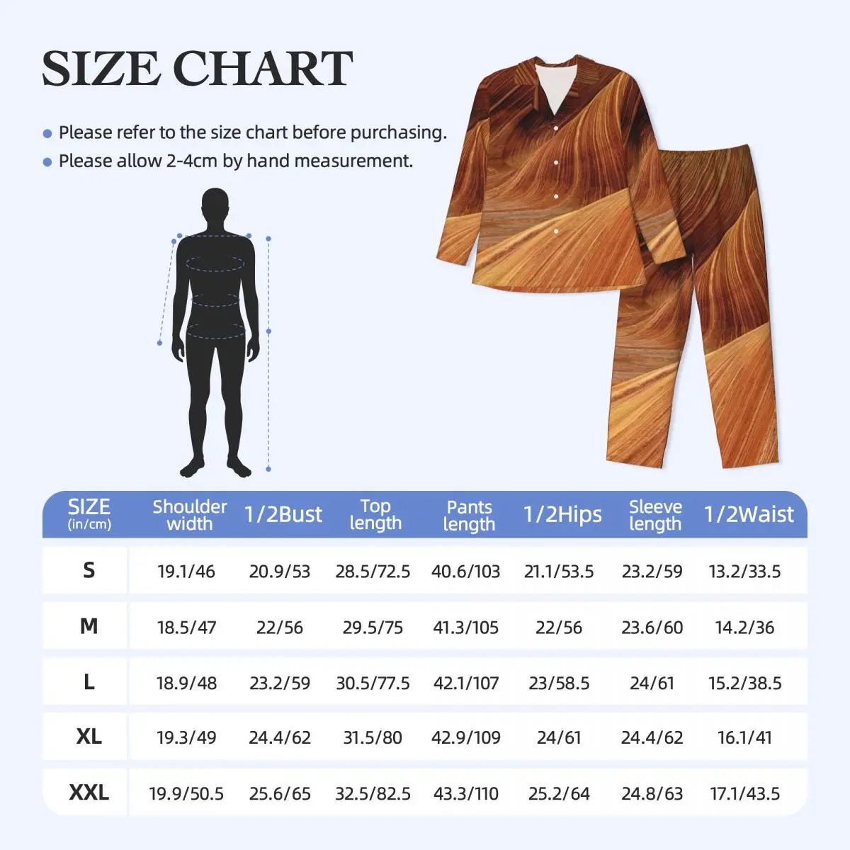 Desert Sands Sleepwear Autumn Sahara Print Aesthetic Oversized Pajama Set Mens Long Sleeve Kawaii Sleep Custom Nightwear