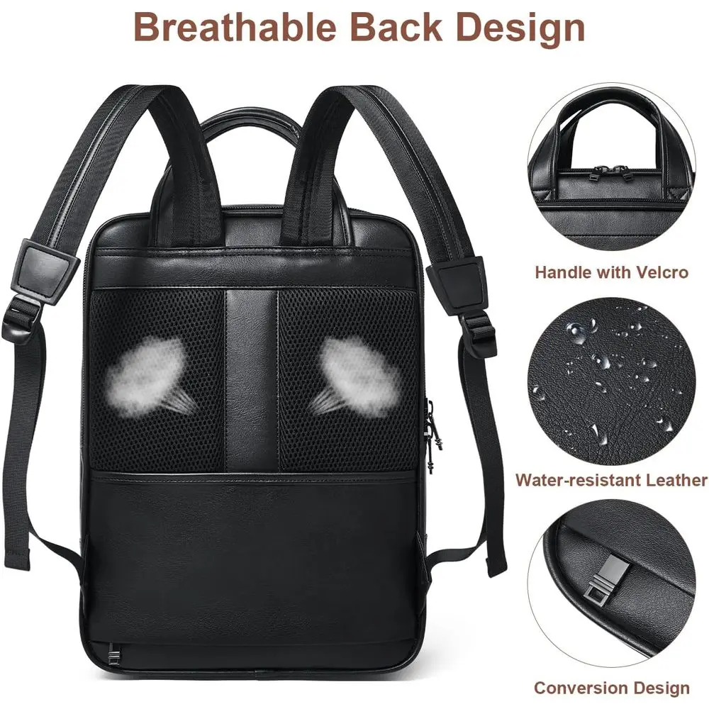 Sac à dos pour ordinateur portable Shrrie 15,6 pouces, sac à dos de travail BusinWork, sac à dos pour ordinateur portable durable ou pour le bureau, les voyages, l'université, noir bicolore