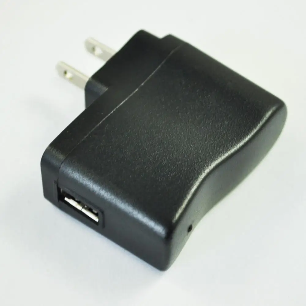 ปลั๊กตัวแปลง USB แบบพกพาเรา AC 110V-240V ไปยัง DC 5V ที่ชาร์จไฟบนผนัง500mA ปลั๊กแบบสหรัฐ