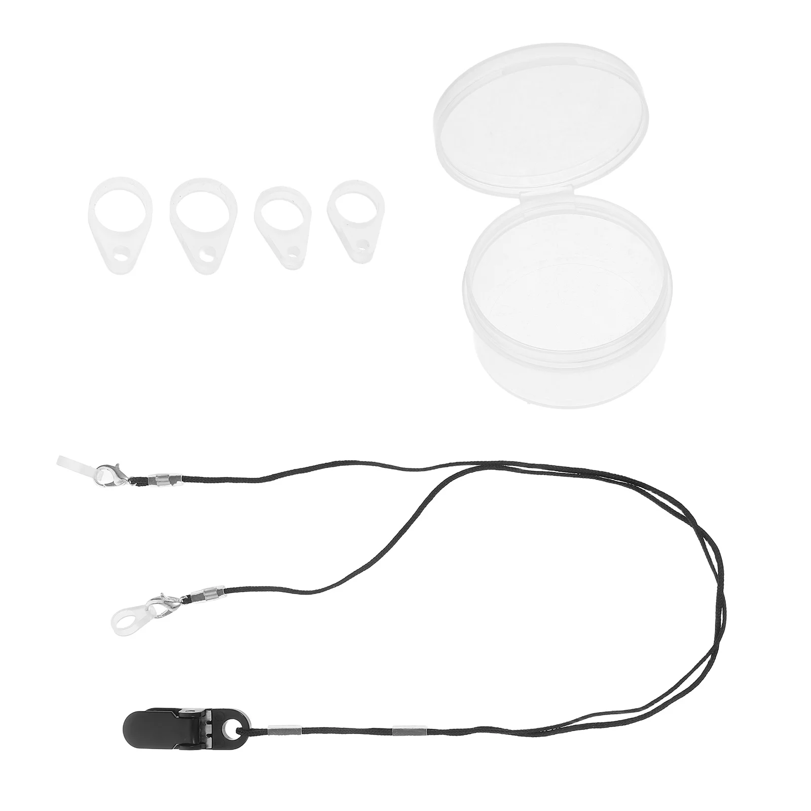 

1 Set Adjustable Hearing Amplifier Lanyard Holder Anti-Loss Protection Rope Secure String For Seniors Adults Lightweight Durable