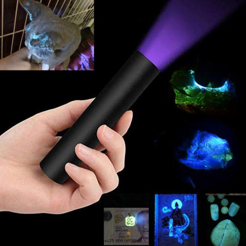 Topcom 3w 365nm UV-Taschenlampe Schwarzlicht wiederauf ladbare ultraviolette Handheld tragbar für Detektor Hund Urin Haustier Flecken Bett