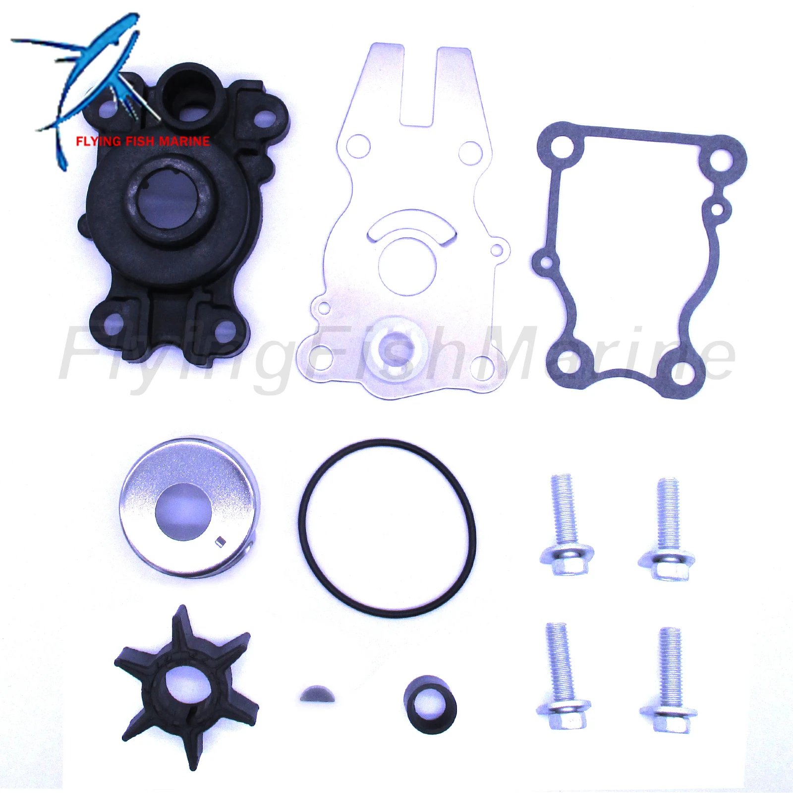 Outboard Engine 63D-W0078-01 Water Pump Repair Kit with Housing for  40HP 50HP 60HP Boat Motor, 18-3434  Marine