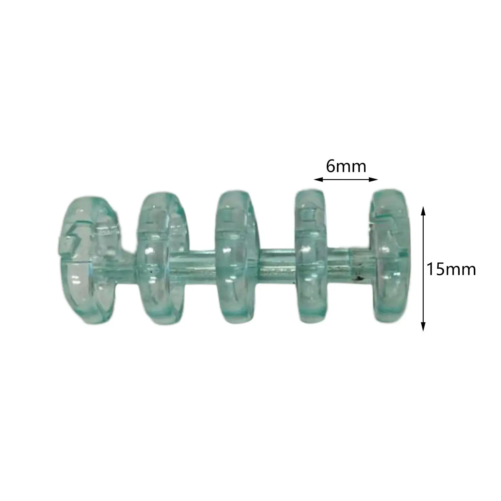 5x10Pcs Loose Leaf Binder Rings 5 Holes Book Rings for Home Photo Travel Diary green