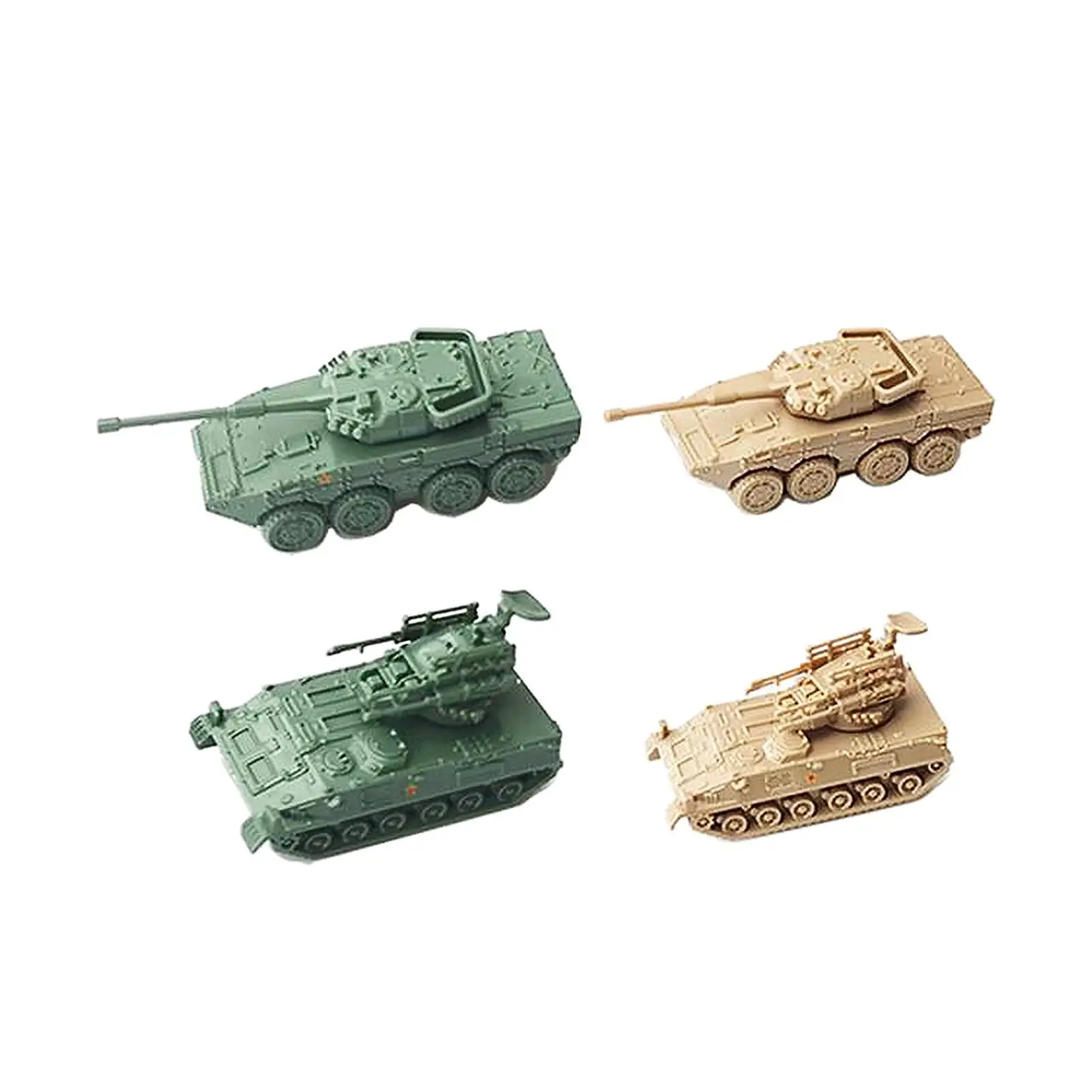 Simulação 1/144 Kits de modelo de tanque Brinquedos infantis colecionáveis