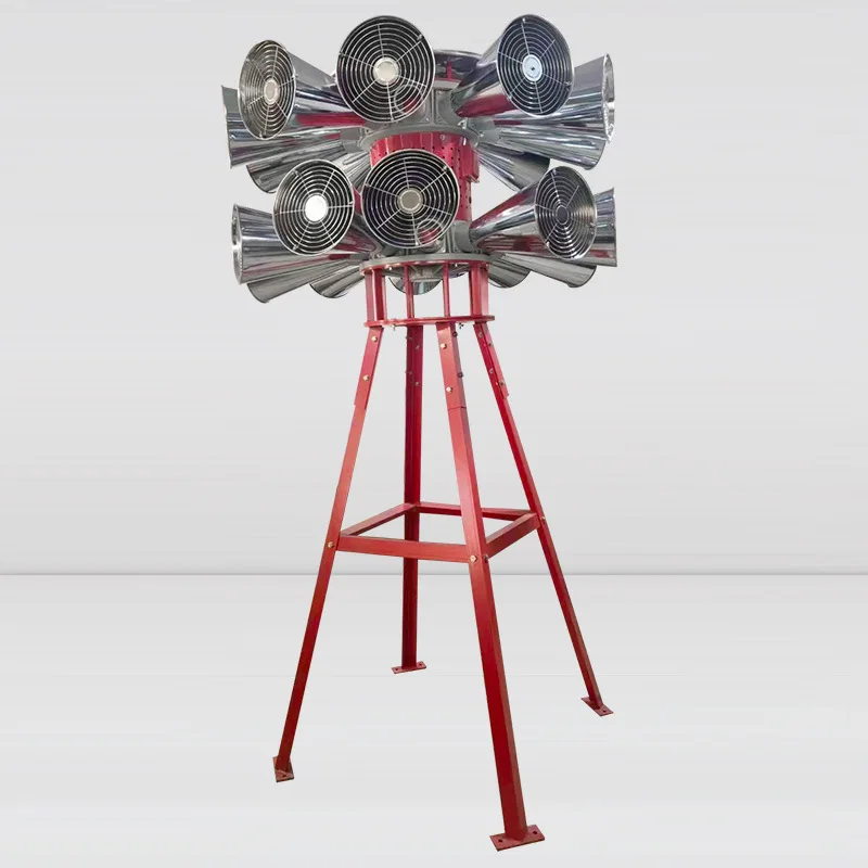 Vertical double head with bracket, power outdoor mine hydropower station forest large air defense